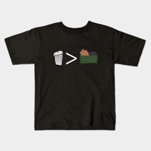 Trashcan > Dumpster Fire Kids T-Shirt